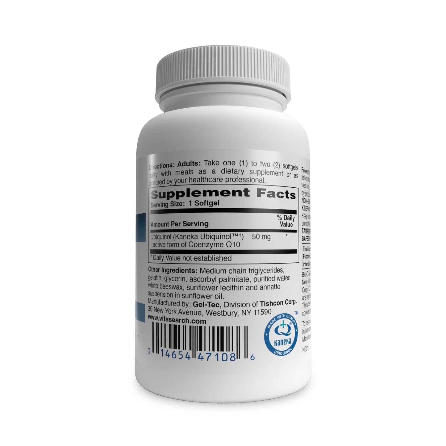 Active-Q® Ubiquinol 50 mg featuring Kaneka Ubiquinol CoQ10 (Soy-Free) (100 Softgels)