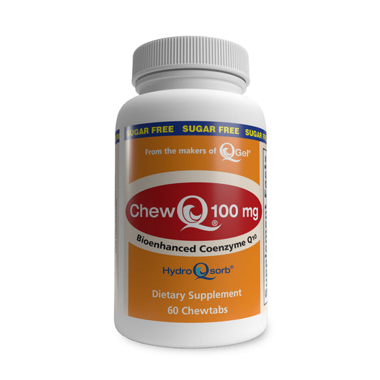 ChewQ® 100mg (60 ChewTabs) Utilizes Advanced Absorption Hydro-Q-Sorb® Delivery System