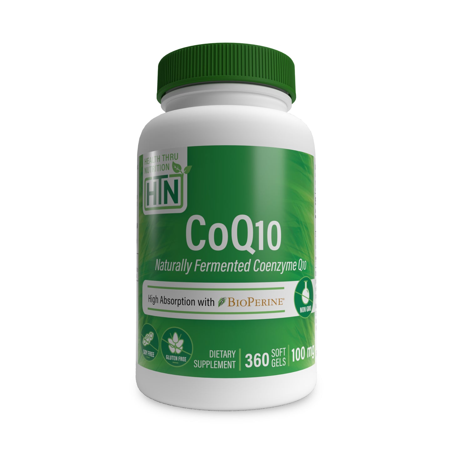 CoQ-10 (w/ BioPerine®) 100mg (NON-GMO, Soy-Free)