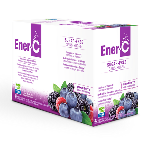 Ener-C 1,000 mg Vitamin C SUGAR-FREE Multi Vitamin Drink Mix - Mixed Berry - 30 Packets