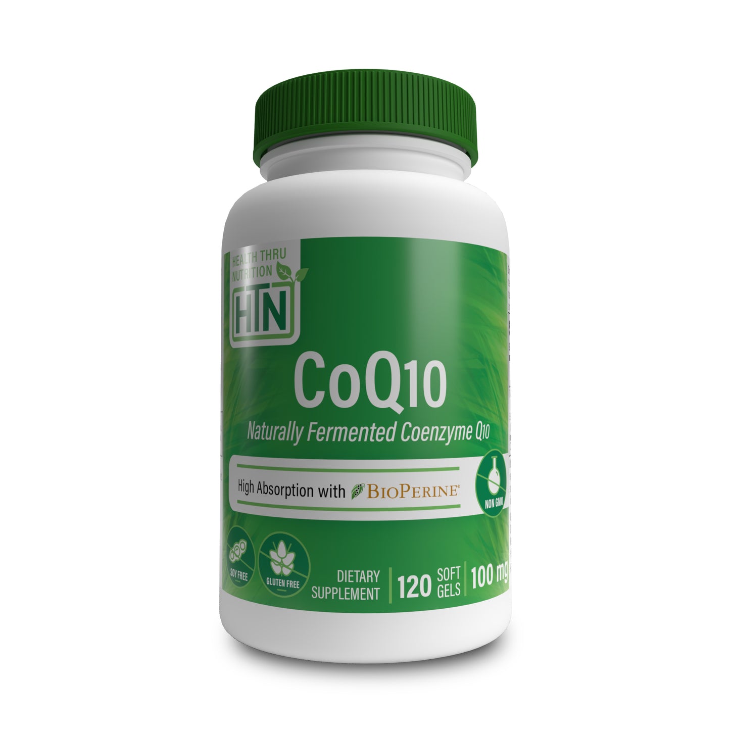 CoQ-10 (w/ BioPerine®) 100mg (NON-GMO, Soy-Free)