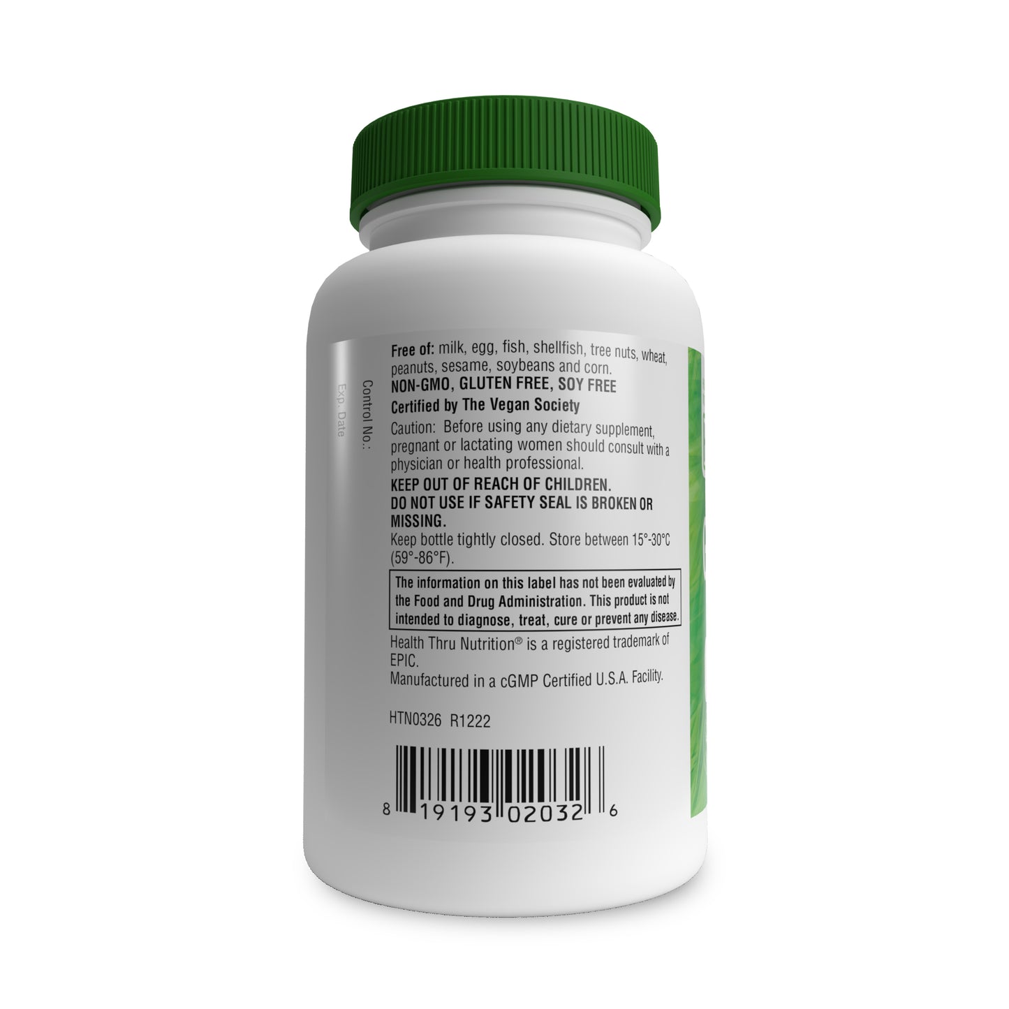 Glutathione (Reduced/Natural) 500mg (NON-GMO) (60 Vegecaps)