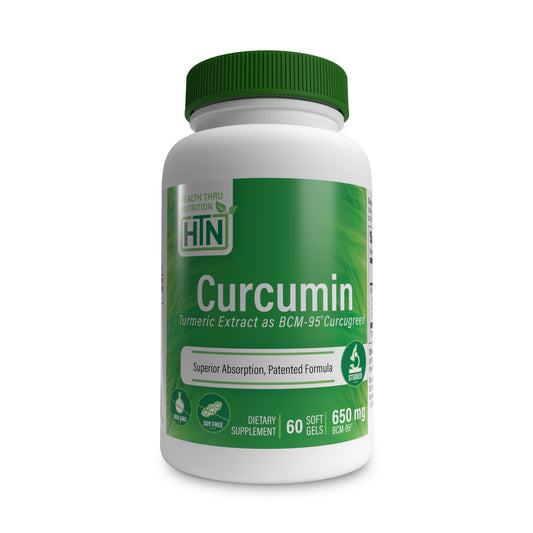 Curcumin 650mg BCM-95® Curcuminoids Complex (NON-GMO) (60 Softgels)