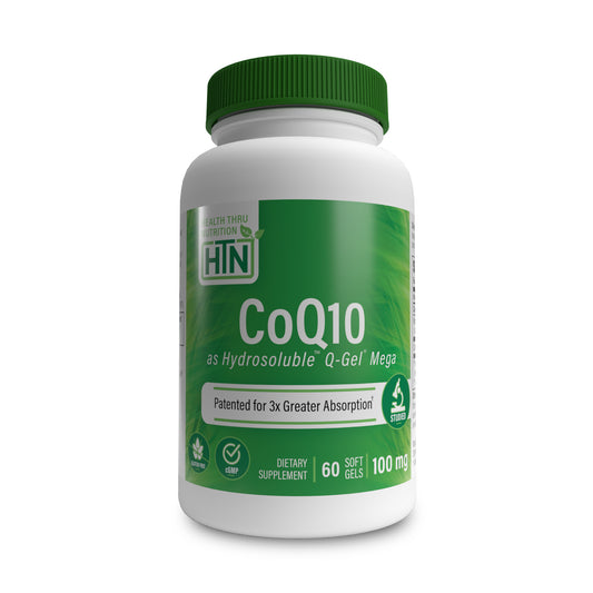 Hydrosoluble™ CoQ-10 (as Q-Gel® Mega) 100mg (60 Softgels)