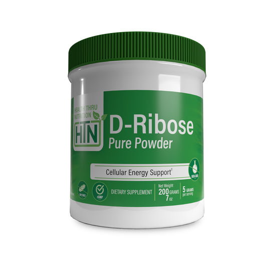 D-Ribose - Pure Powder - 200g Jar (5g per serving) (NON-GMO, Soy-Free, Gluten Free)