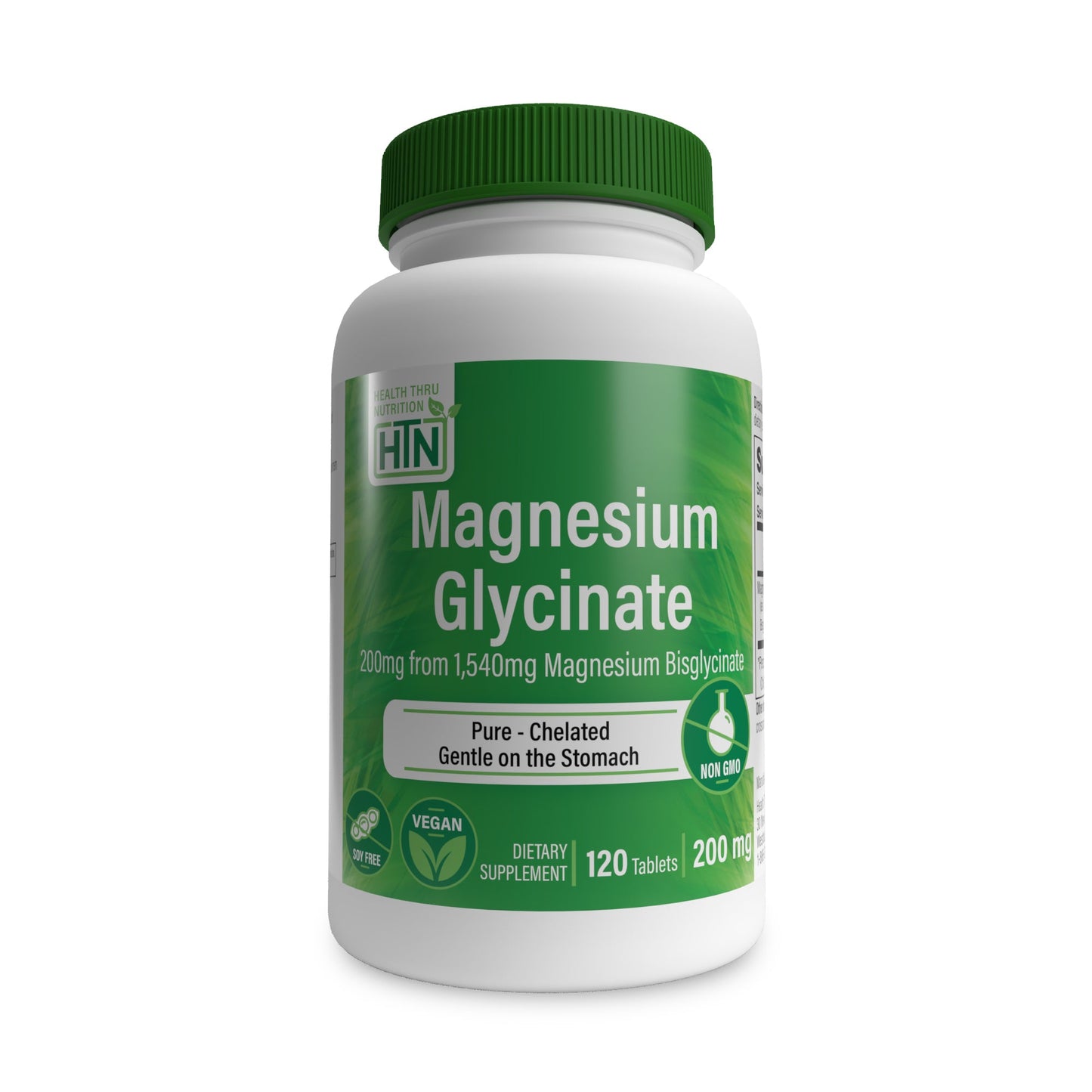 π Magnesium Glycinate 200mg 120 tablets by Health Thru Nutrition (100% off)