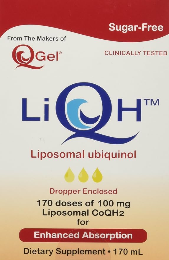 Liquid QH™ Liposomal Ubiquinol CoQ10 (170ml) Enhanced Absorption (170 mL Bottle)