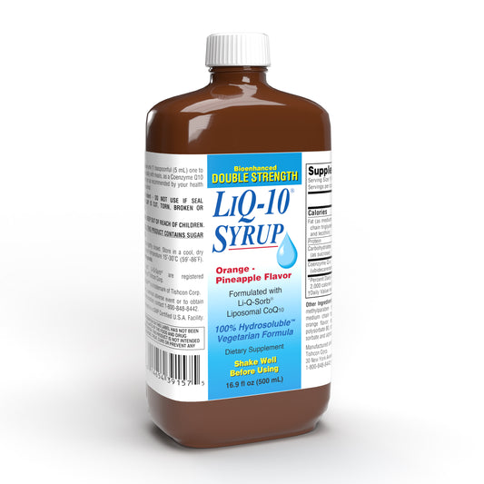 Double Strength LiQ-10 Syrup (500ml Bottle) - Liposomal Coq10 (100mg per 5ml)