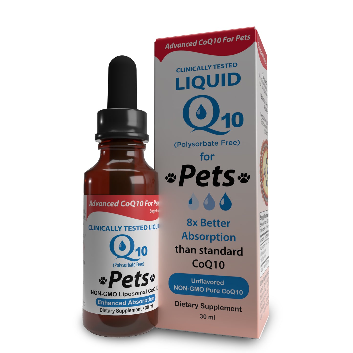 Liquid CoQ10 For Pets - Enhanced Absorption