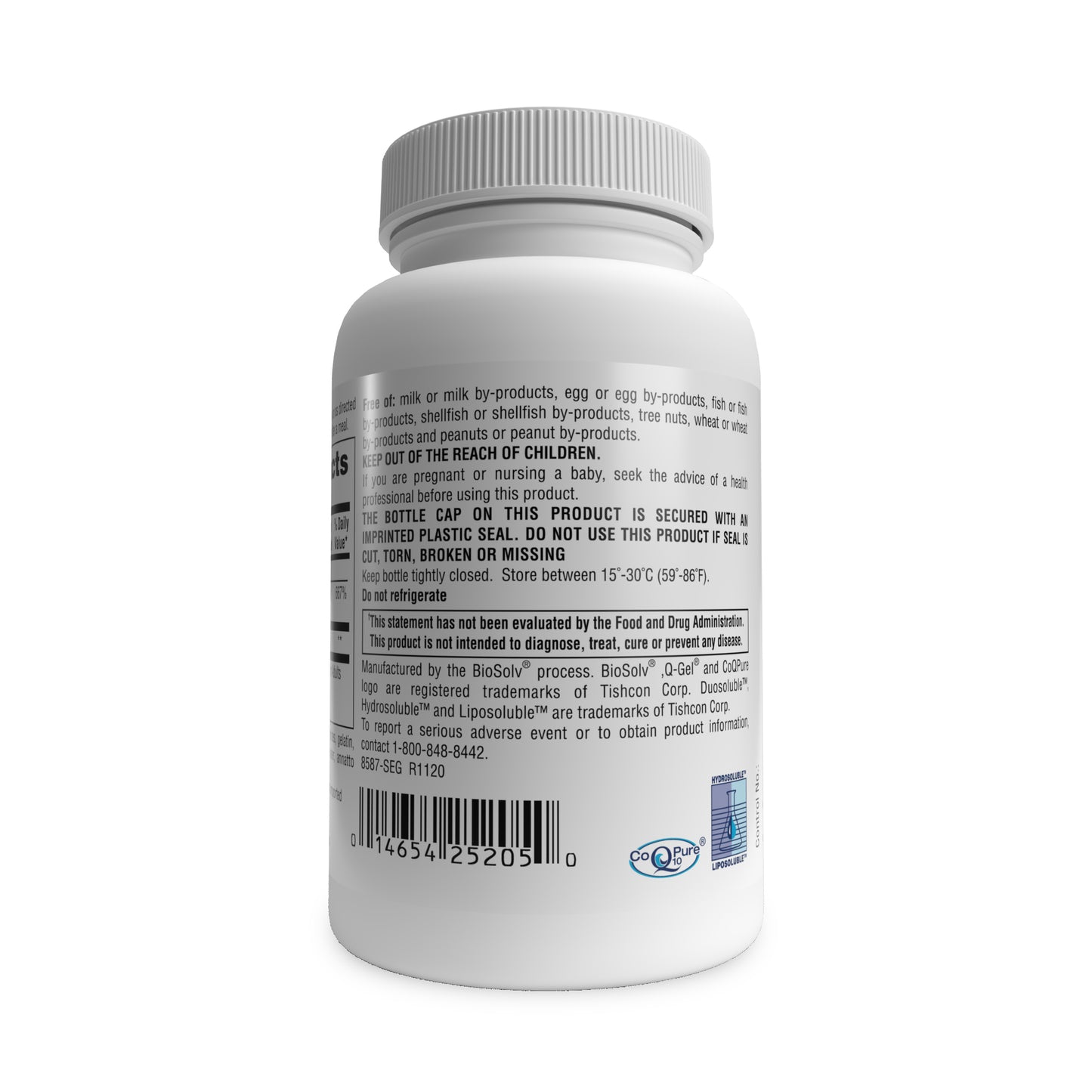 Q-Gel Mega 100mg Hydrosoluble CoQ10 Softgels