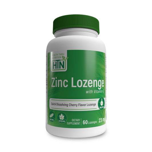 Zinc Lozenge with Vitamin C 23mg (60 Lozenges) Quick Dissolving, Cherry Flavor