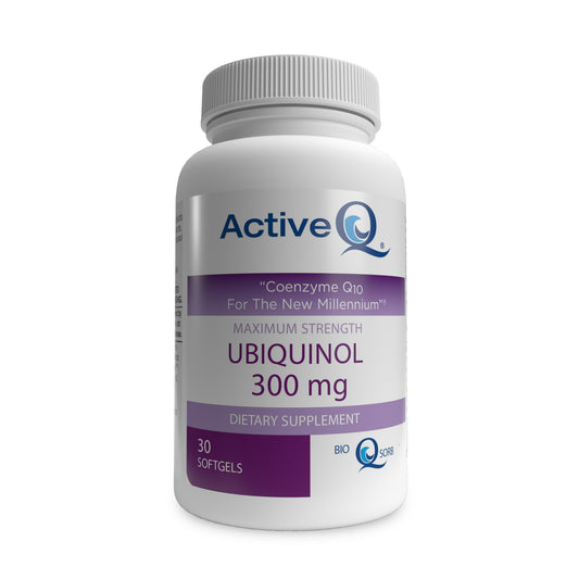 Active-Q® Ubiquinol 300mg featuring Kaneka Ubiquinol CoQ10 (Soy-Free) (30 Softgels)