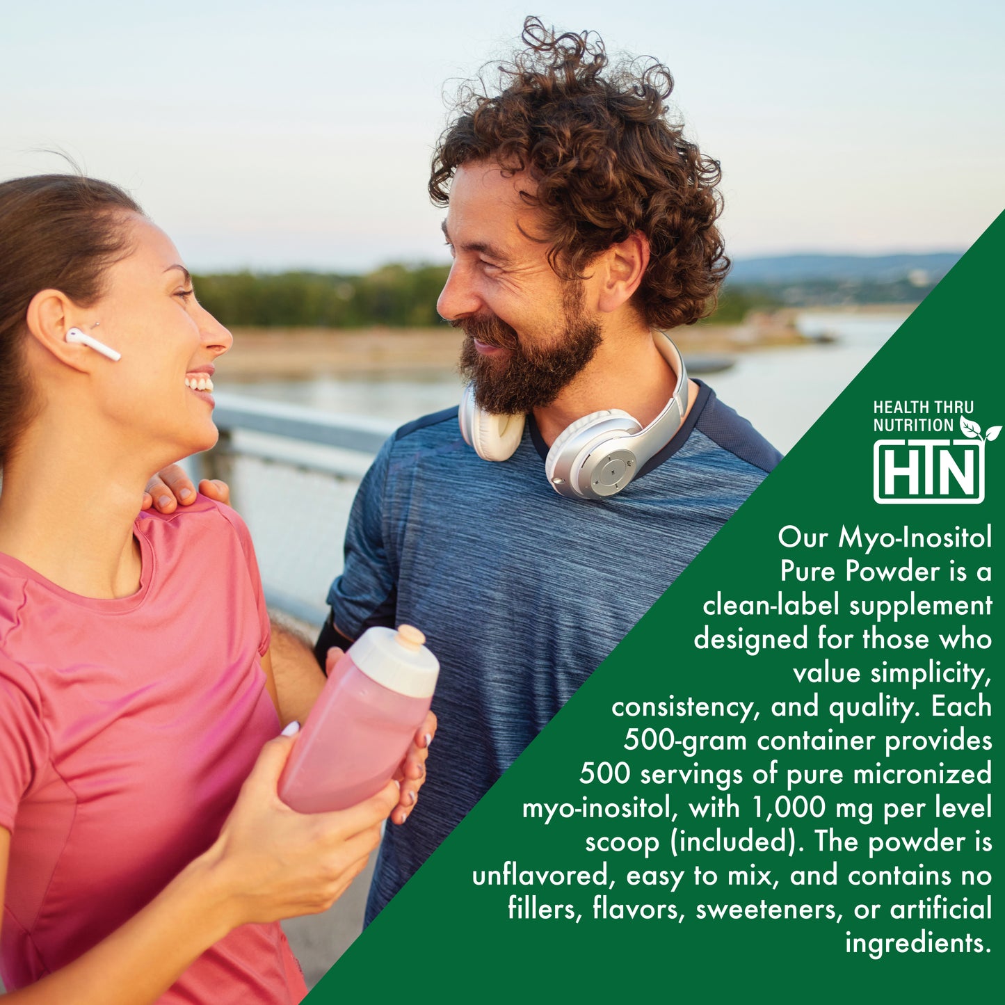 Inositol Powder – 500g Pure Powder as Myo-Inositol –1,000mg (1g) Per Scoop Unflavored, Vegan, Non-GMO