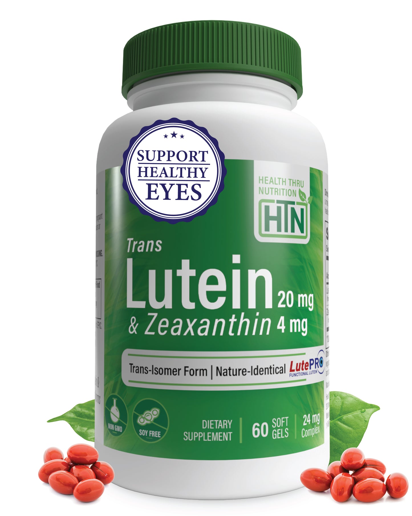Lutein - High Potency 20mg (as Lutemax 2020) (Soy-Free & NON-GMO)