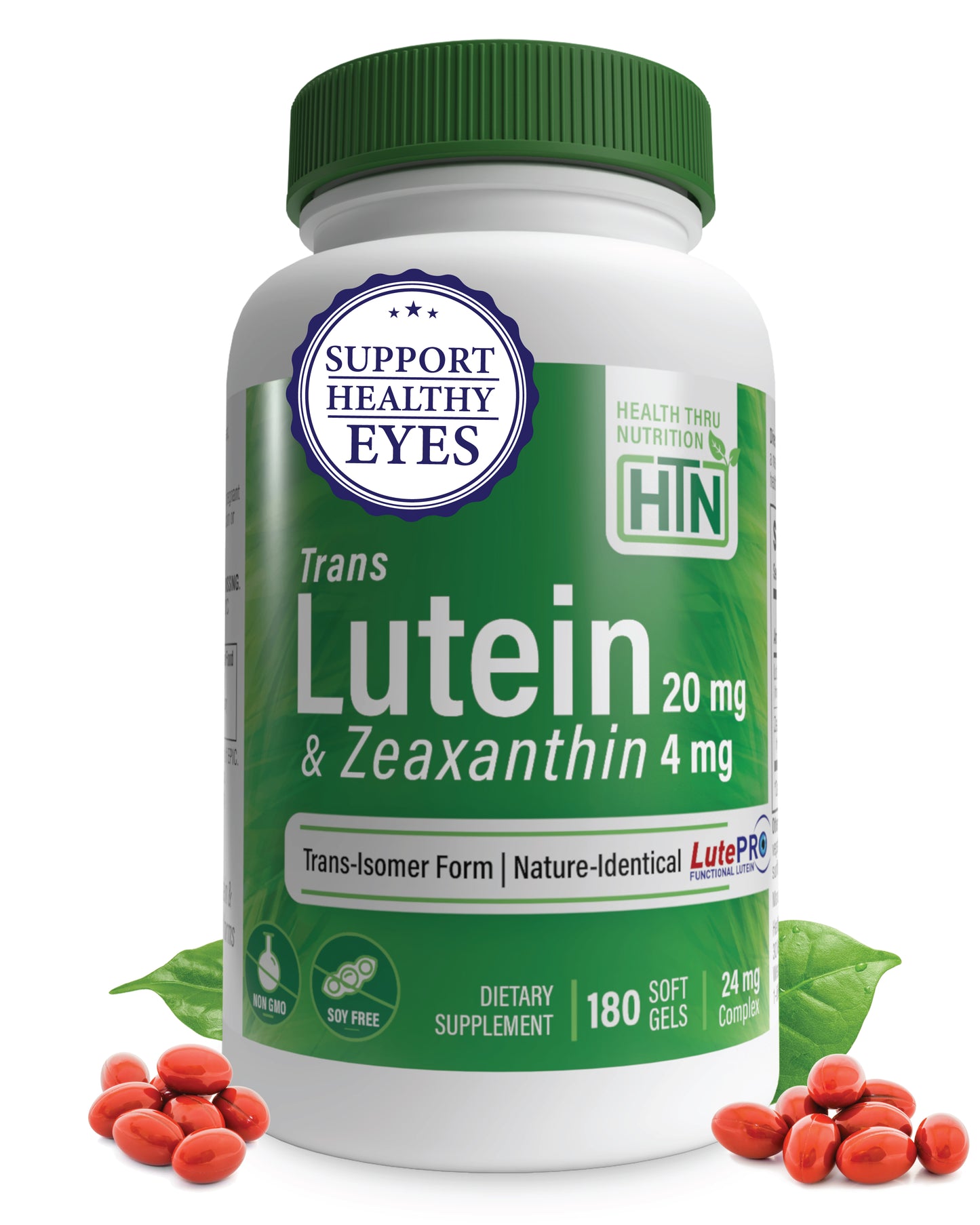Lutein - High Potency 20mg (as Lutemax 2020) (Soy-Free & NON-GMO)