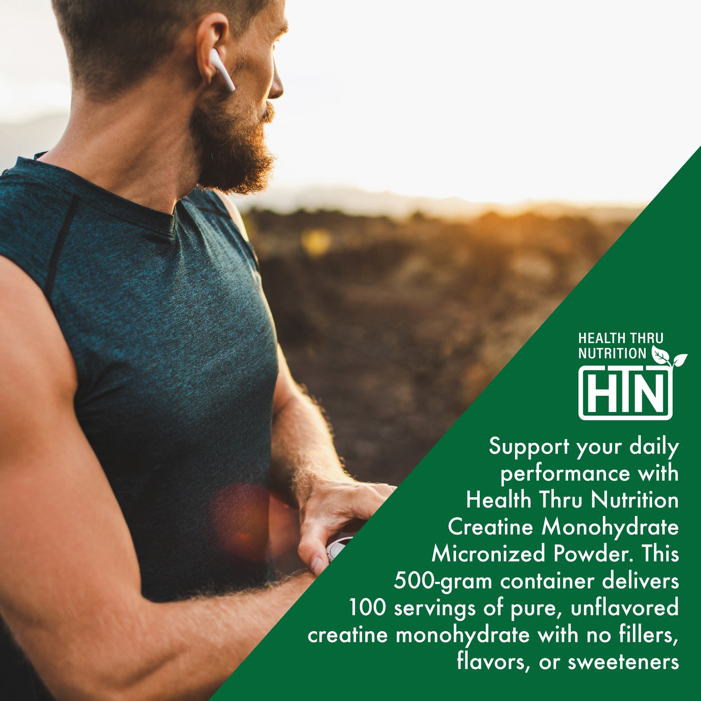 Creatine Monohydrate Micronized Powder – 500g Pure Unflavored – 5g Per Scoop – Workout Support, Muscle Fuel and Recovery Supplement | Non-GMO, Vegan