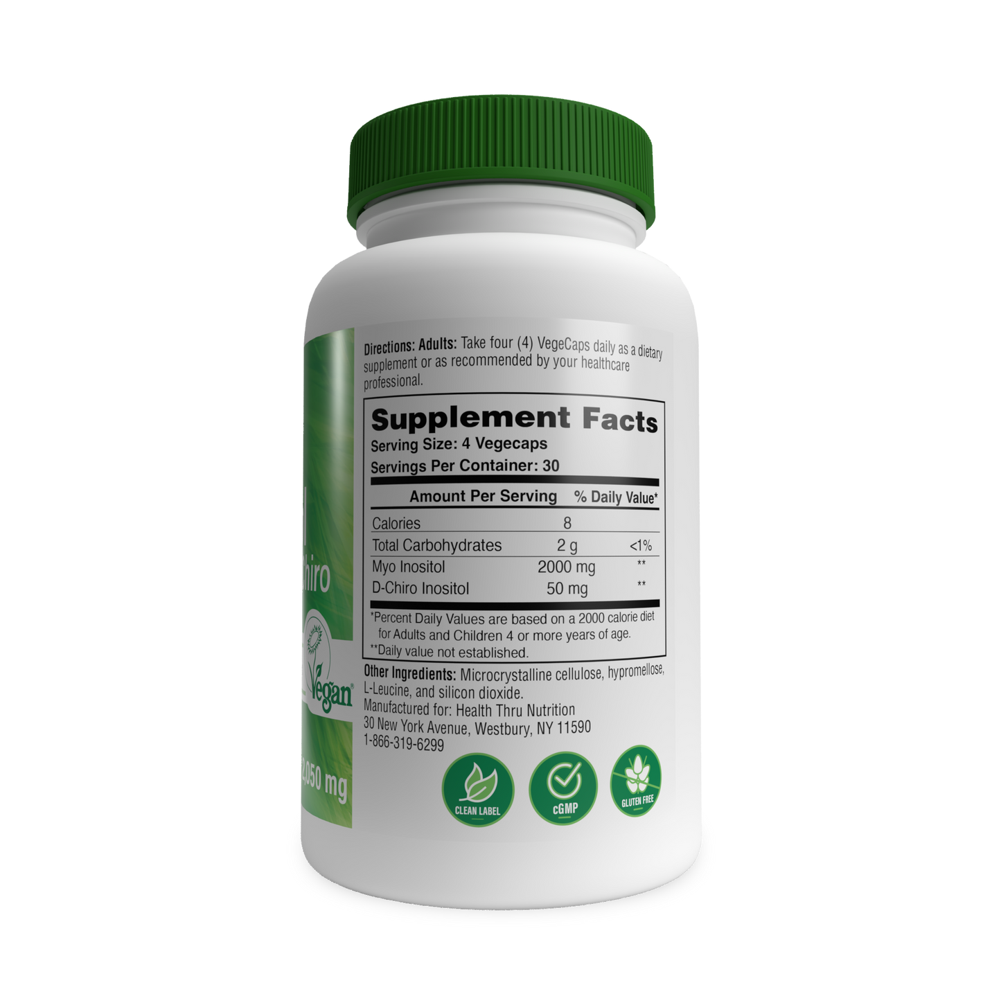 Inositol Supplement 40:1 Myo-Inositol to D-Chiro-Inositol Ratio by Health Thru Nutrition