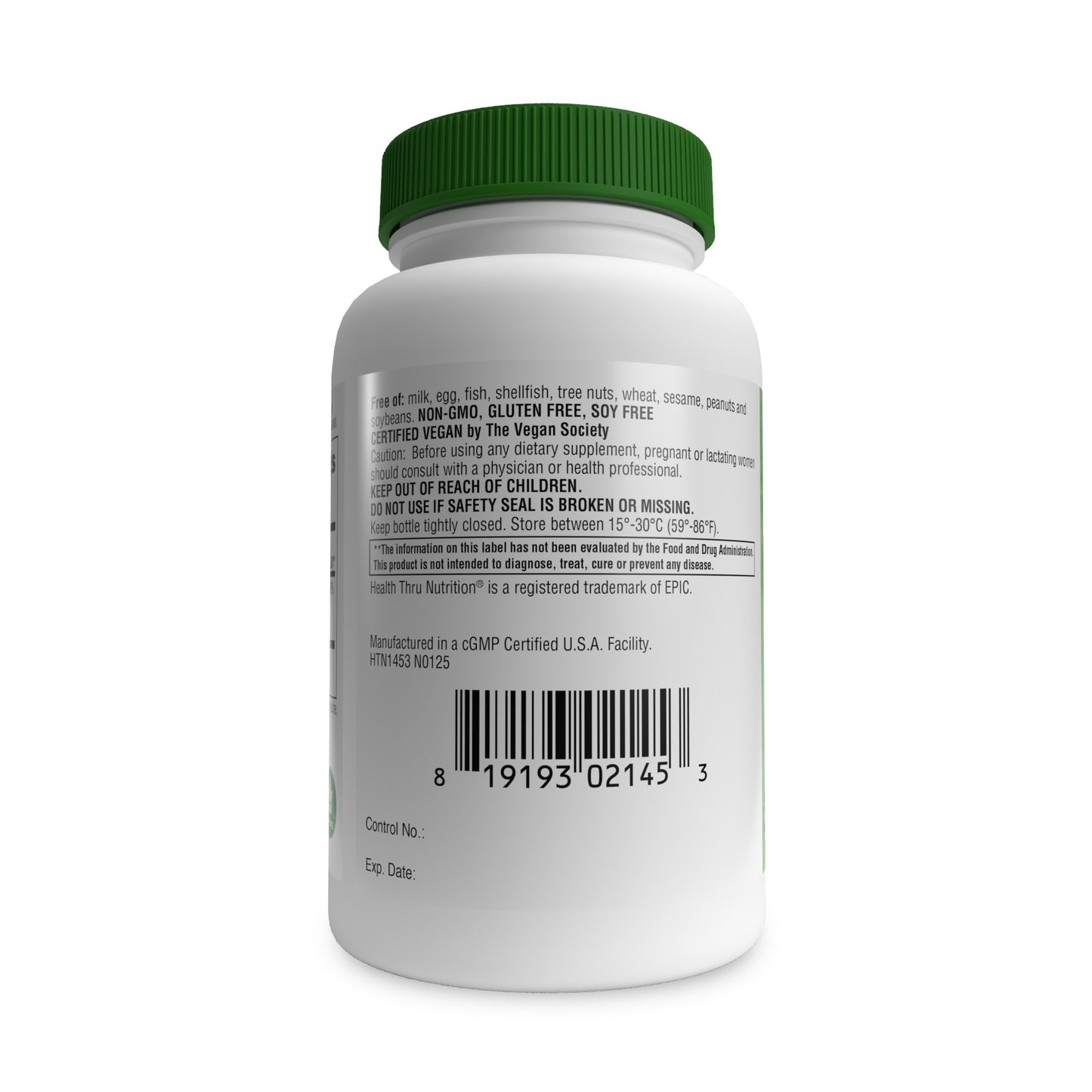 Magnesium Glycinate 200mg 120 tablets by Health Thru Nutrition