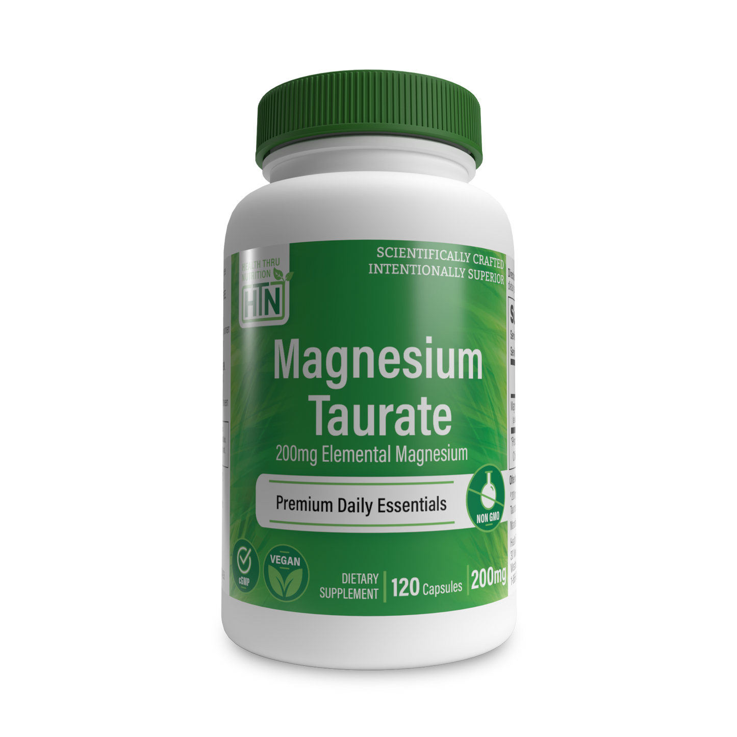 Magnesium Taurate 200mg Elemental Magnesium from 1,000mg Magnesium Taurate 120 Capsules