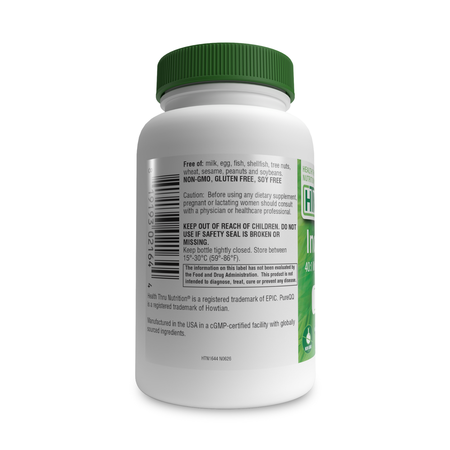 Inositol 40:1 Myo to D-Chiro Inositol Formula + PQQ 10mg 120 count