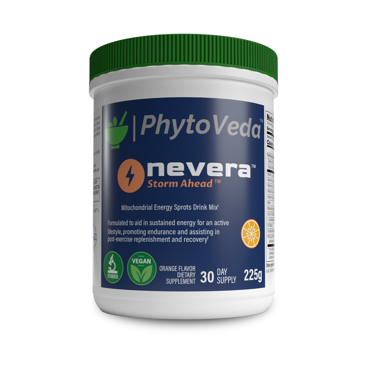PhytoVeda™ Nevera™ Mitochondrial Energy Sports Drink Mix 225grams (30 Servings)